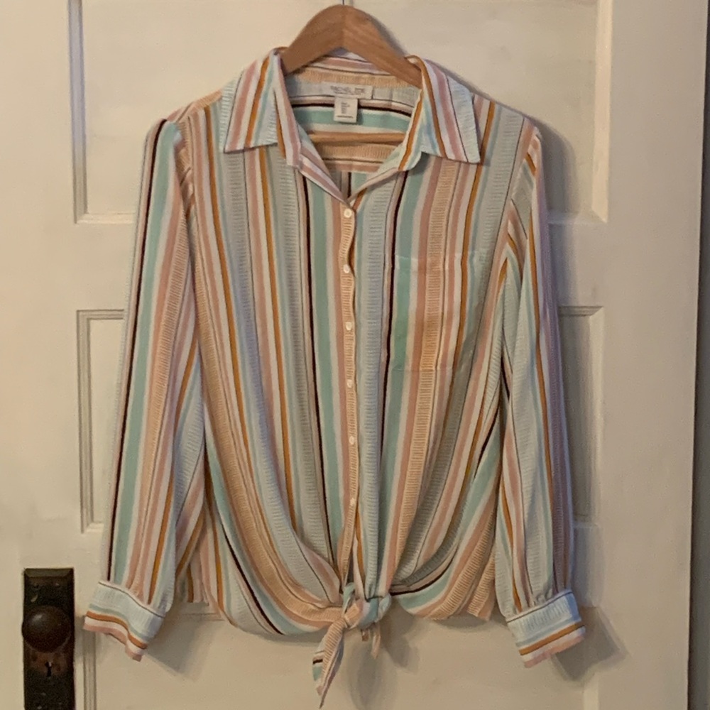 Rachel Zoe striped top size L